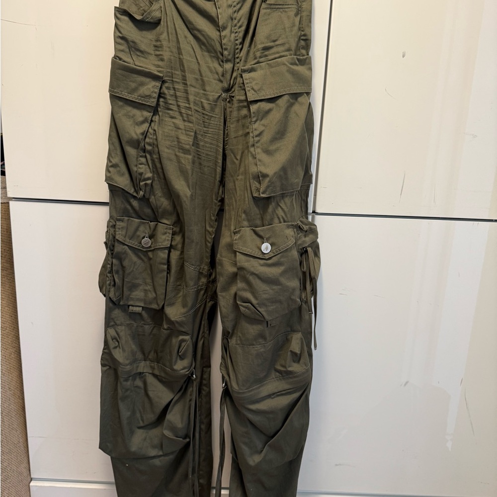 The Attico Sage Green Trousers